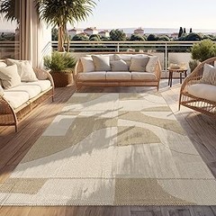 Mantén tu alfombra de exterior de diseño geométrico como nueva