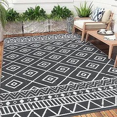 Las mejores alfombras de exterior de plástico reciclado para jardines pequeños
