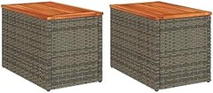 Opciones económicas de mesas auxiliares de exterior de madera
