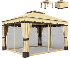 Las mejores pérgolas con cortinas para patios pequeños