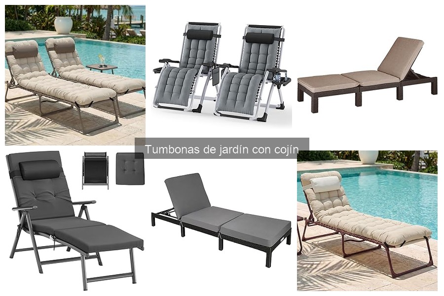 Accesorios Clave para Tumbonas de Jardín con Cojín
