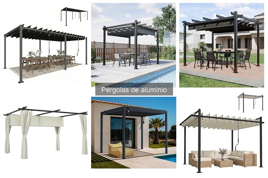 Accesorios esenciales para pérgolas de aluminio