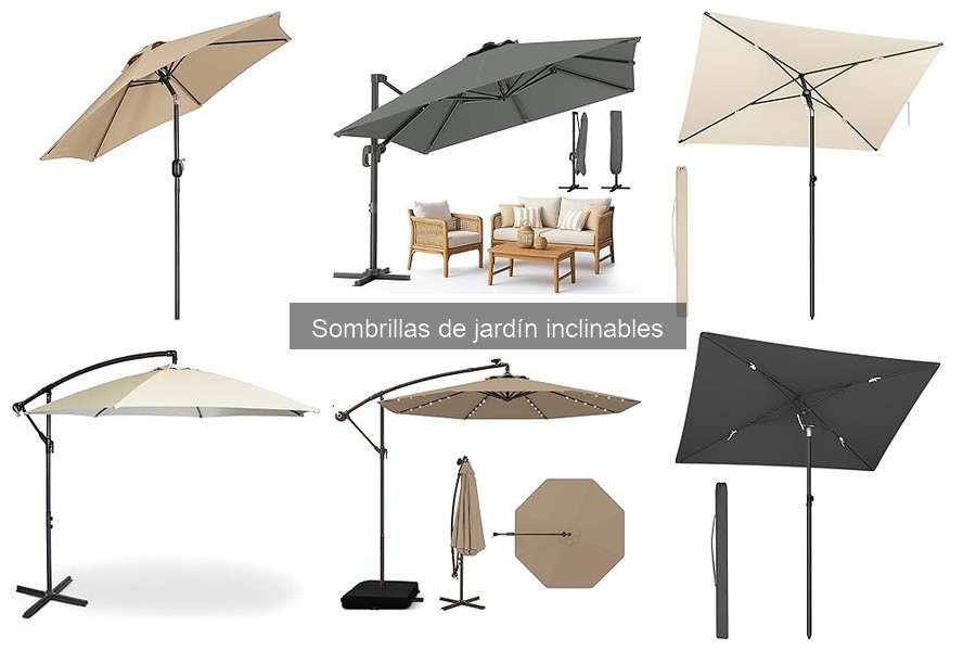 Accesorios esenciales para sombrillas de jardín inclinables