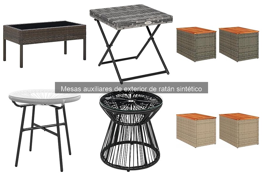 Accesorios imprescindibles para mesas auxiliares de ratán sintético