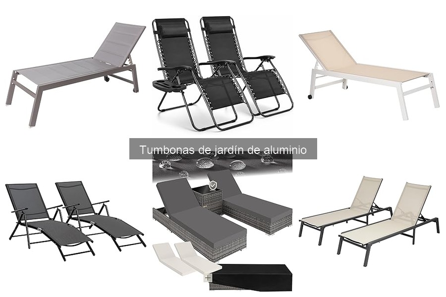 Accesorios imprescindibles para tumbonas de jardín de aluminio