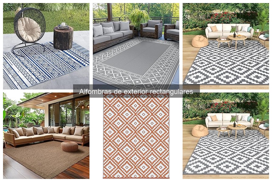 Alternativas a alfombras de exterior rectangulares