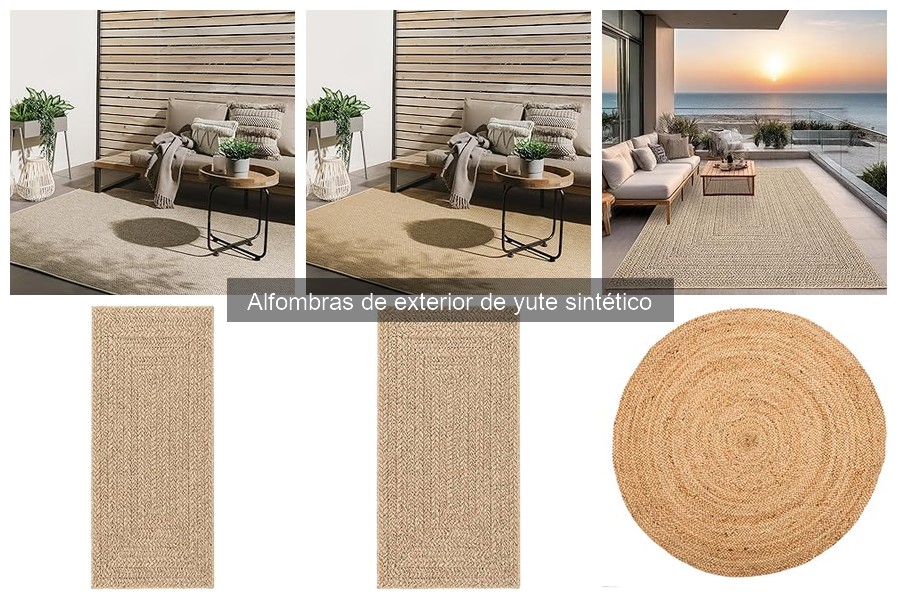 Alternativas a alfombras de yute sintético para exteriores