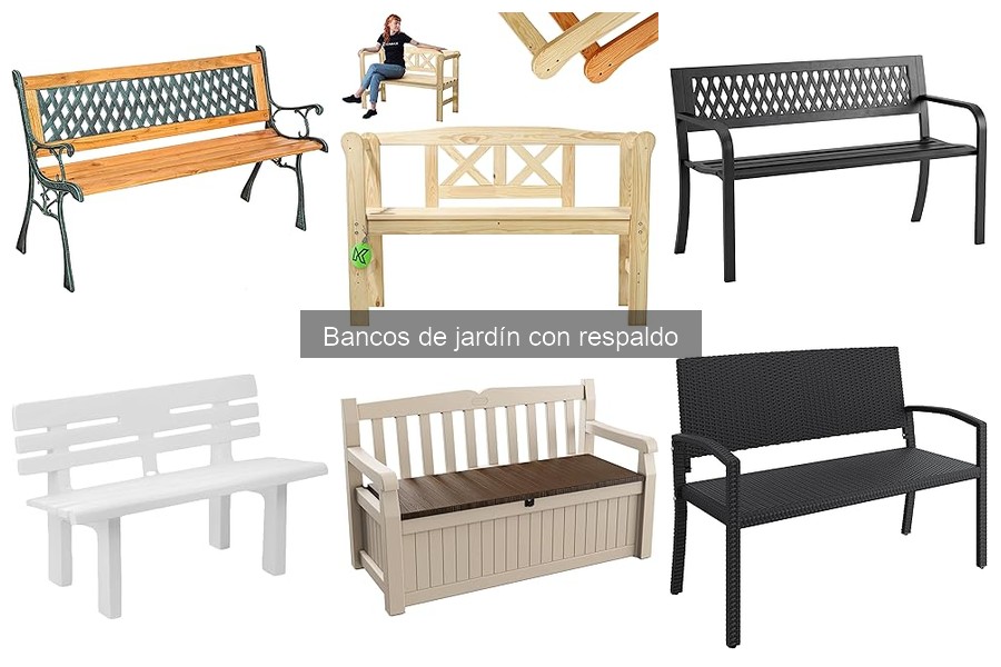 Alternativas a bancos de jardín con respaldo: opciones cómodas