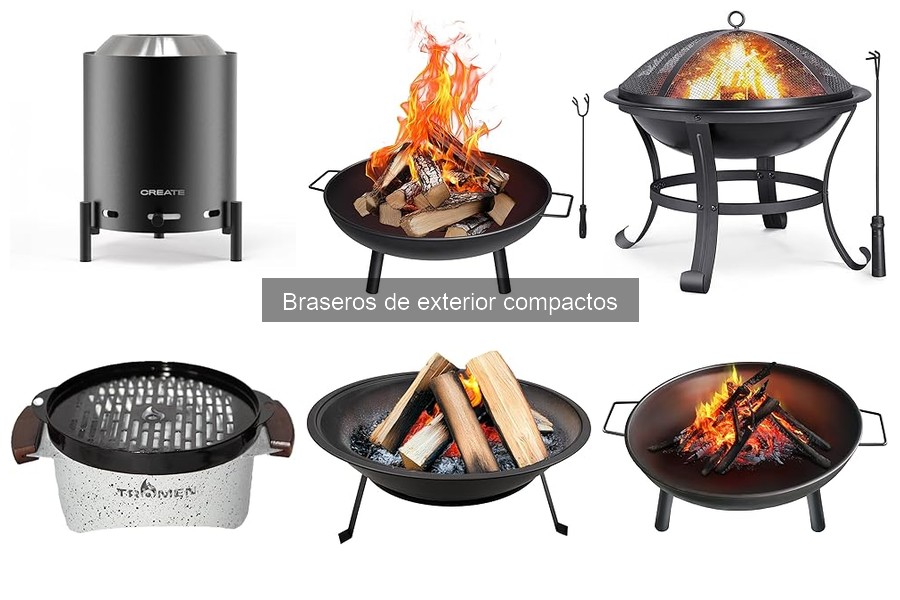 Alternativas a braseros de exterior compactos para calentar