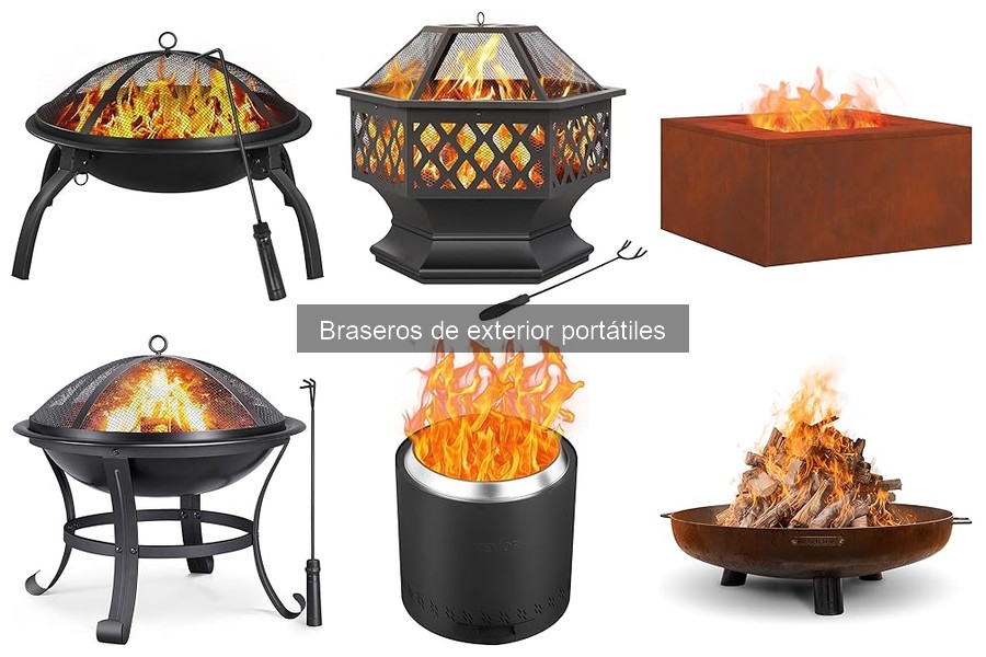 Alternativas a braseros de exterior portátiles para disfrutar