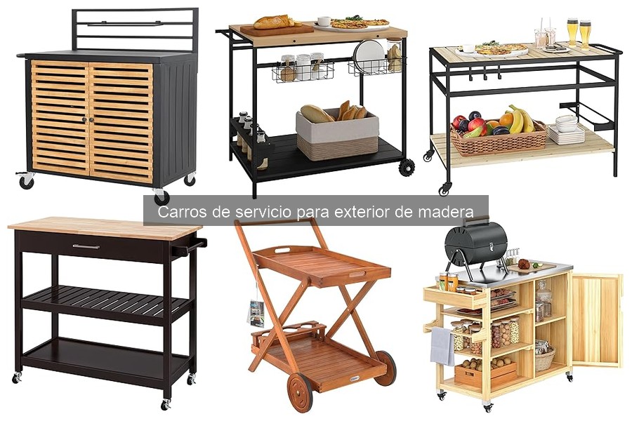 Alternativas a carros de servicio de madera para exterior