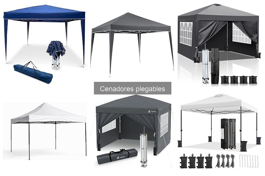 Alternativas a cenadores plegables para sombra al aire libre