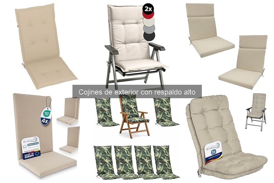 Alternativas a Cojines de Exterior con Respaldo Alto