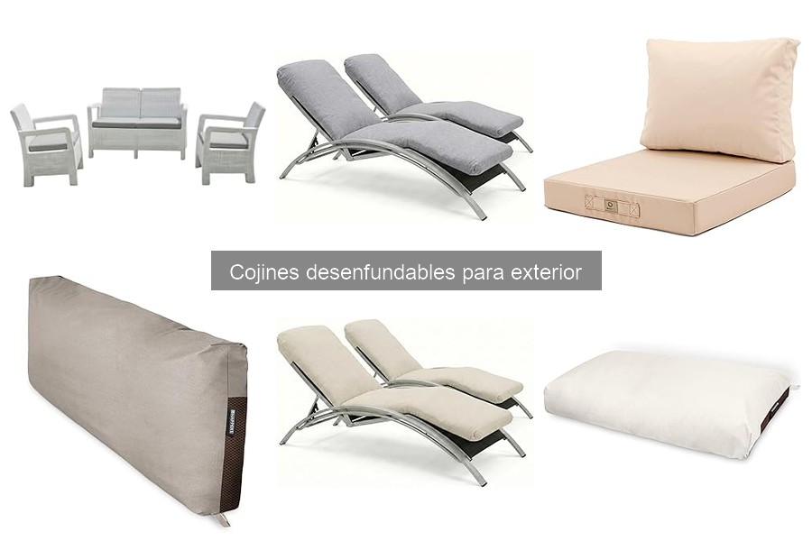 Alternativas a cojines desenfundables para exterior