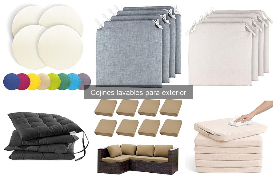 Alternativas a cojines lavables para exterior: ¡descubre opciones!