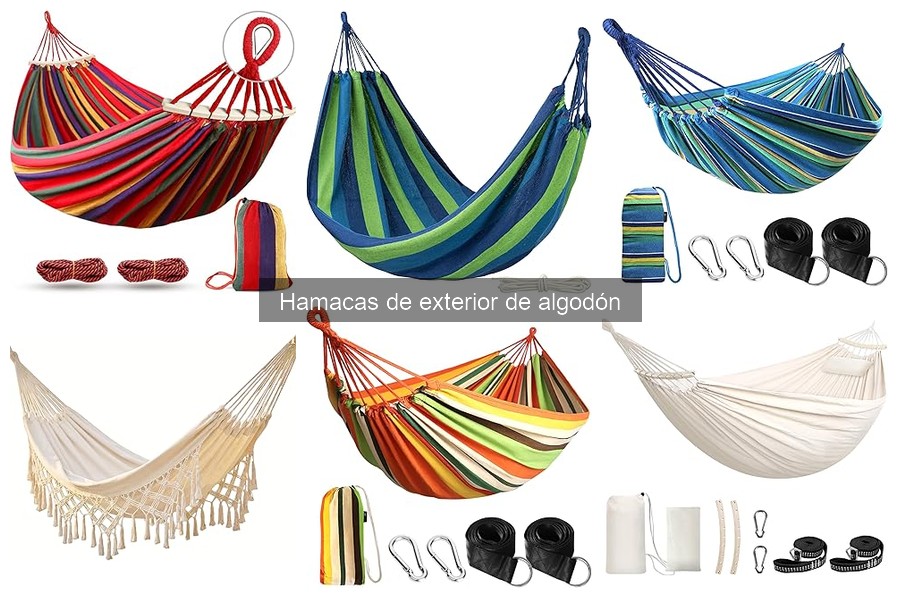 Alternativas a hamacas de algodón para relax al aire libre