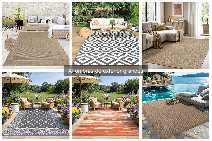 Alternativas a las alfombras de exterior grandes: Ideas útiles