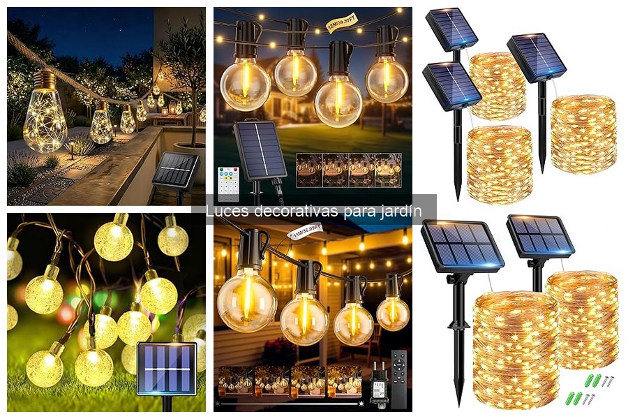 Alternativas a las luces decorativas para tu jardín