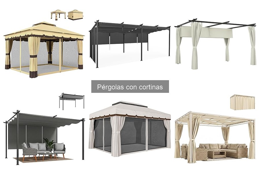 Alternativas a las pérgolas con cortinas para tu jardín