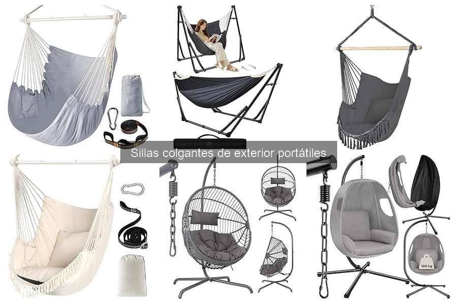Alternativas a las sillas colgantes de exterior cómodas