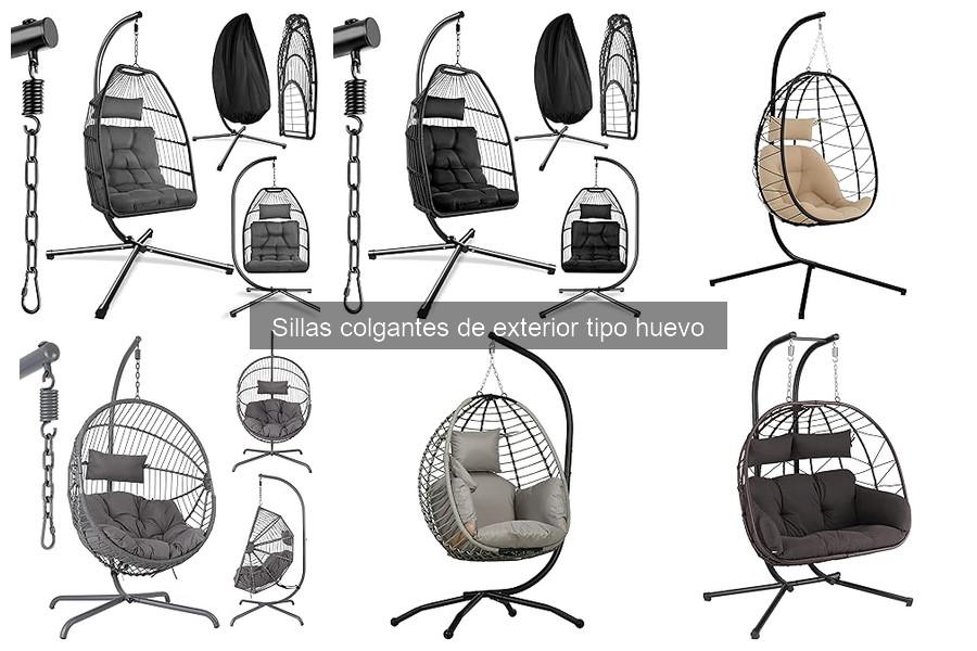 Alternativas a las sillas colgantes tipo huevo para tu jardín