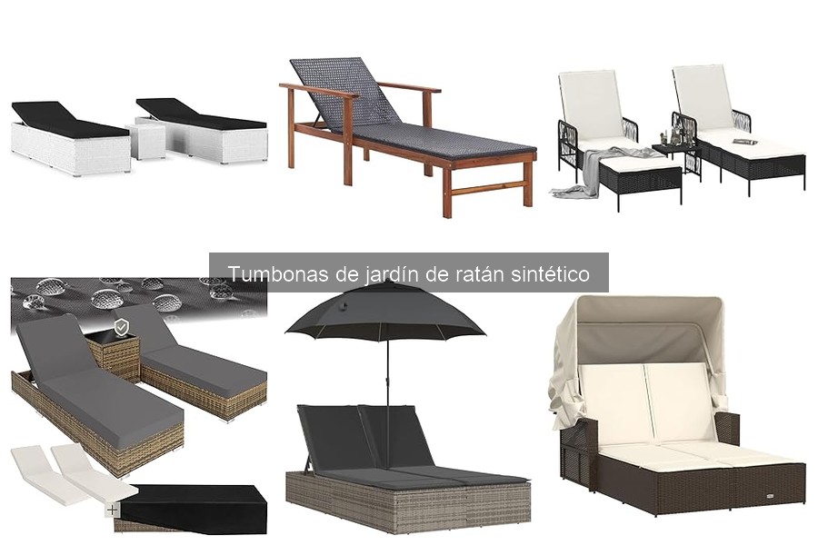 Alternativas a las tumbonas de jardín de ratán sintético