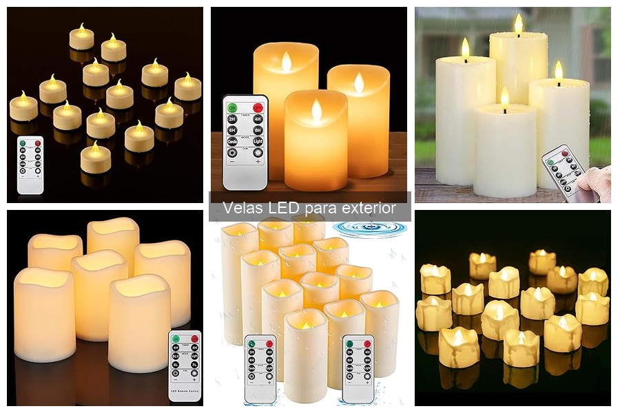 Alternativas a las velas LED para exterior: opciones y pros