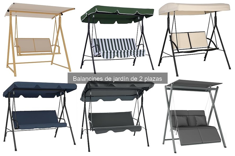 Alternativas a los balancines de jardín de 2 plazas
