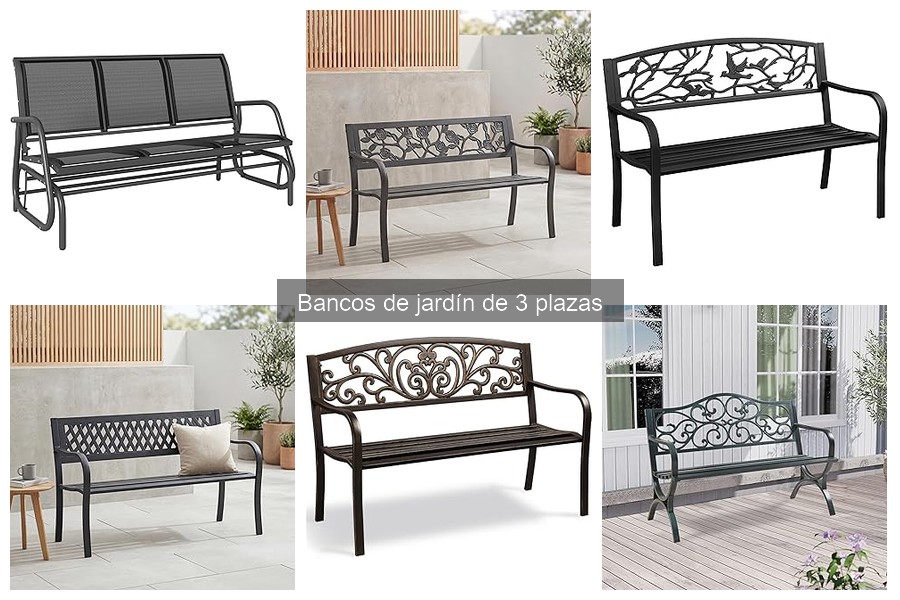 Alternativas a los bancos de jardín de 3 plazas