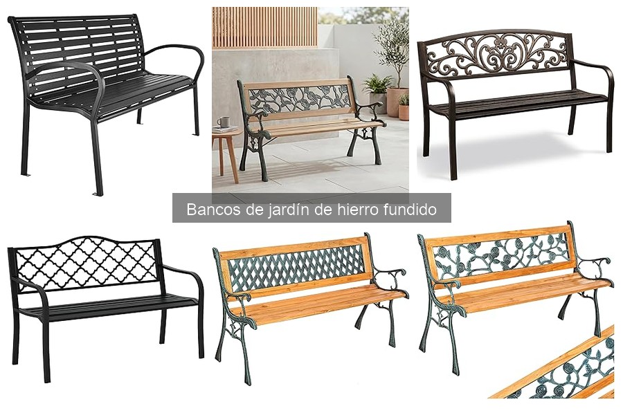 Alternativas a los bancos de jardín de hierro fundido