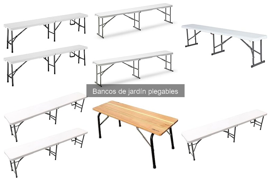 Alternativas a los bancos de jardín plegables: opciones útiles