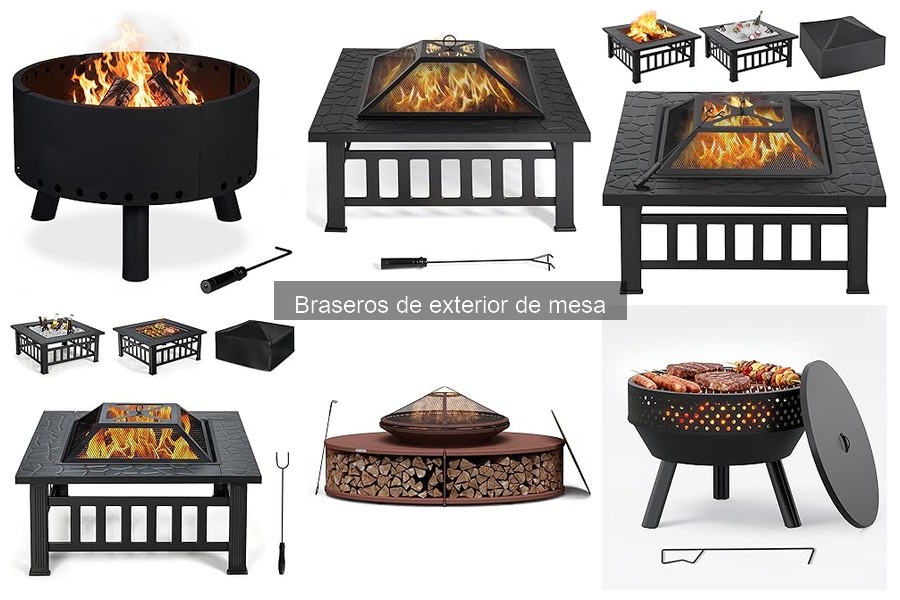 Alternativas a los braseros de exterior de mesa