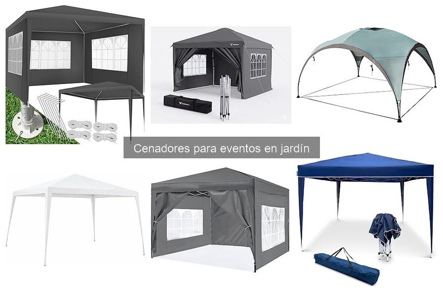 Alternativas a los cenadores para eventos en jardín