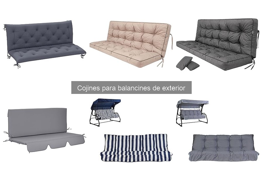 Alternativas a los cojines de balancines para exterior