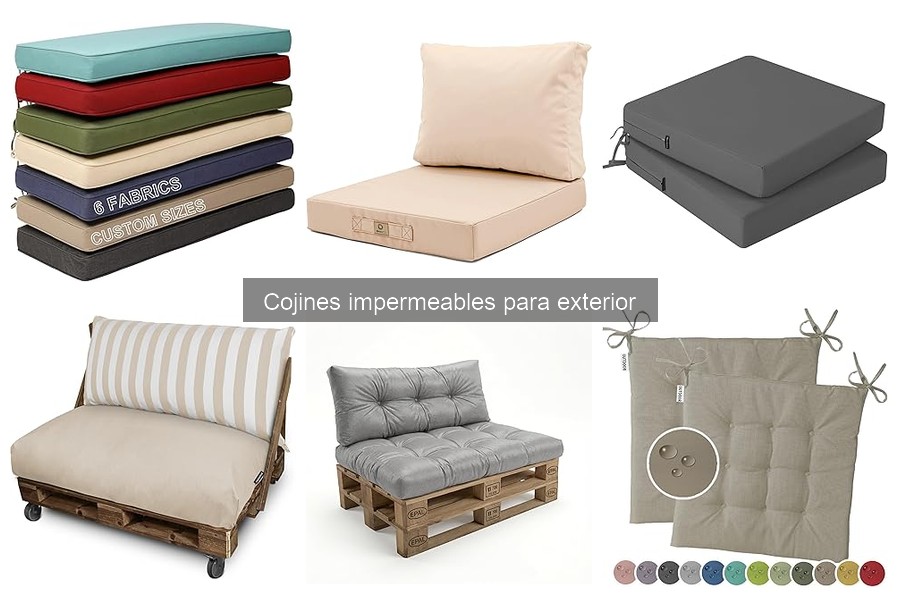 Alternativas a los cojines impermeables para exterior