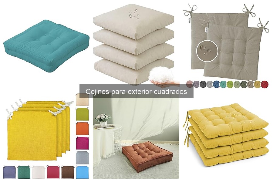 Alternativas a los Cojines para Exterior Cuadrados