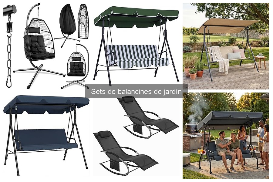 Alternativas a los sets de balancines de jardín