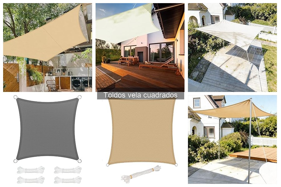 Alternativas a los toldos vela cuadrados para sombra exterior