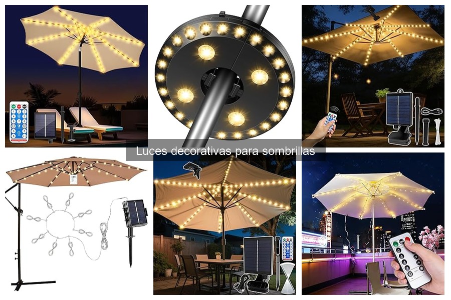 Alternativas a luces decorativas para sombrillas: guía