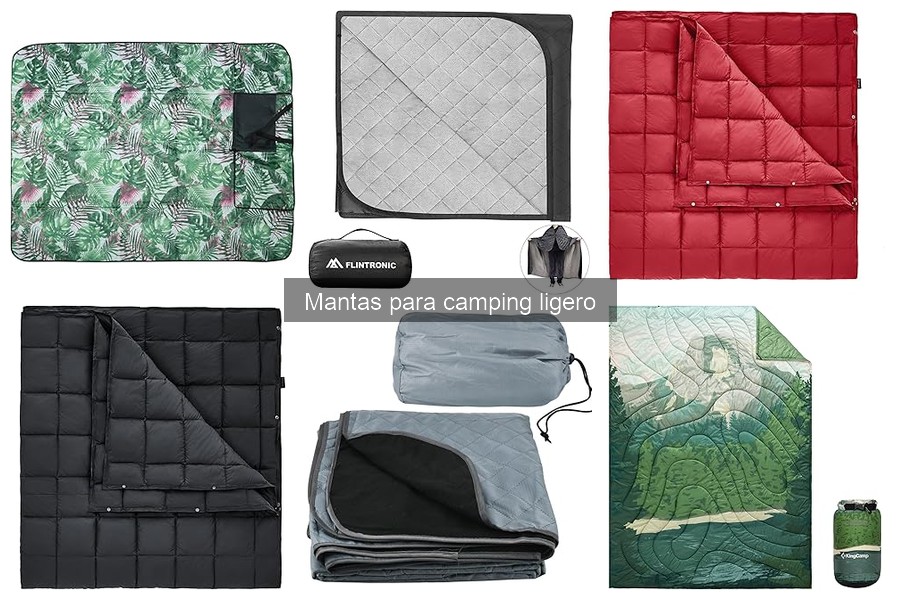 Alternativas a mantas para camping ligero: opciones útiles