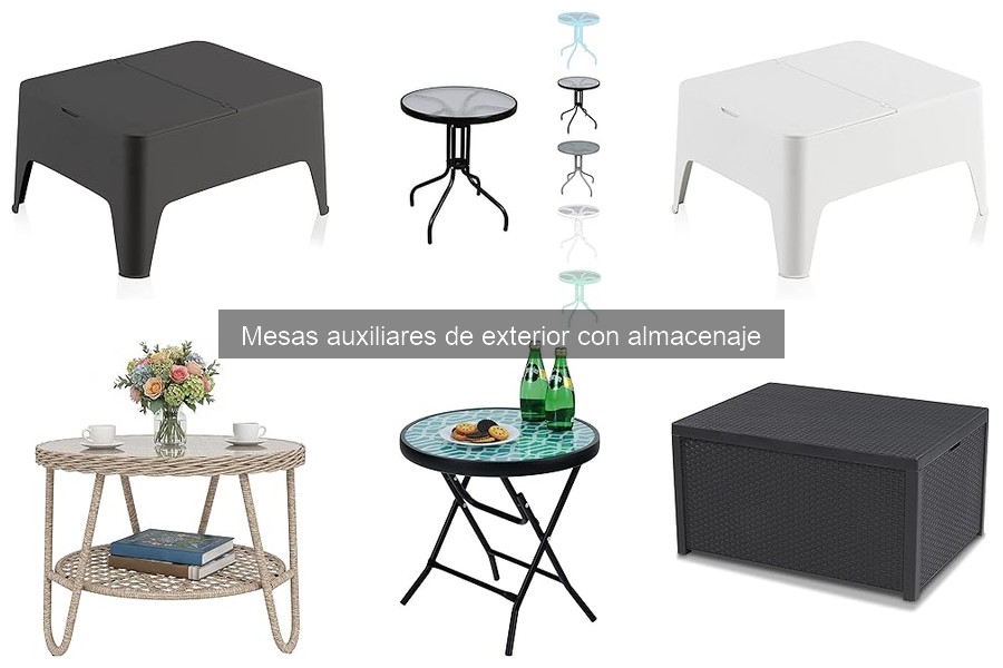 Alternativas a Mesas Auxiliares de Exterior con Almacenaje