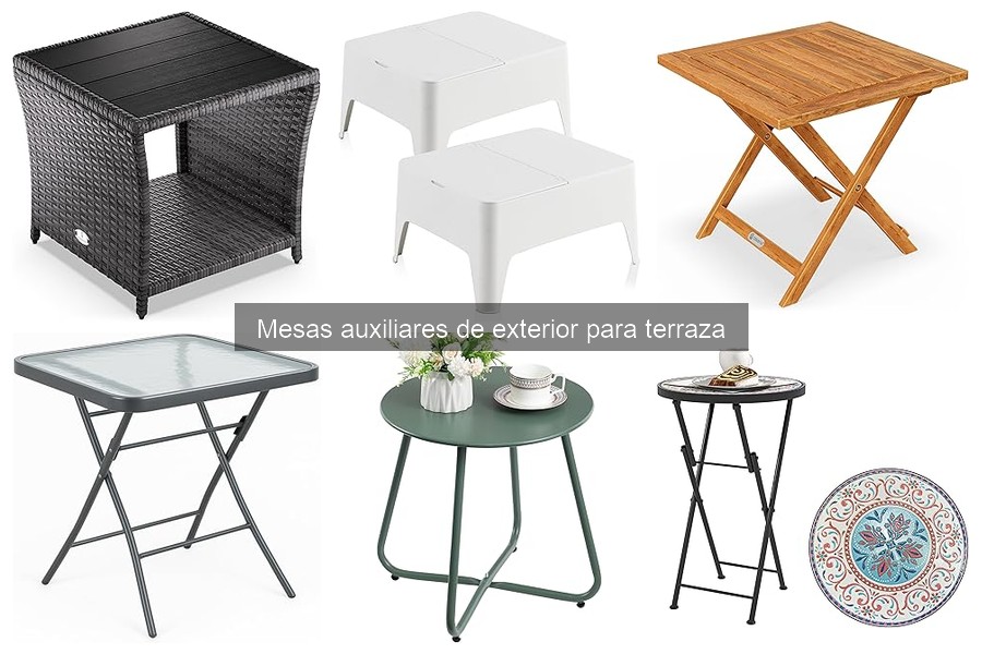 Alternativas a mesas auxiliares de exterior para tu terraza