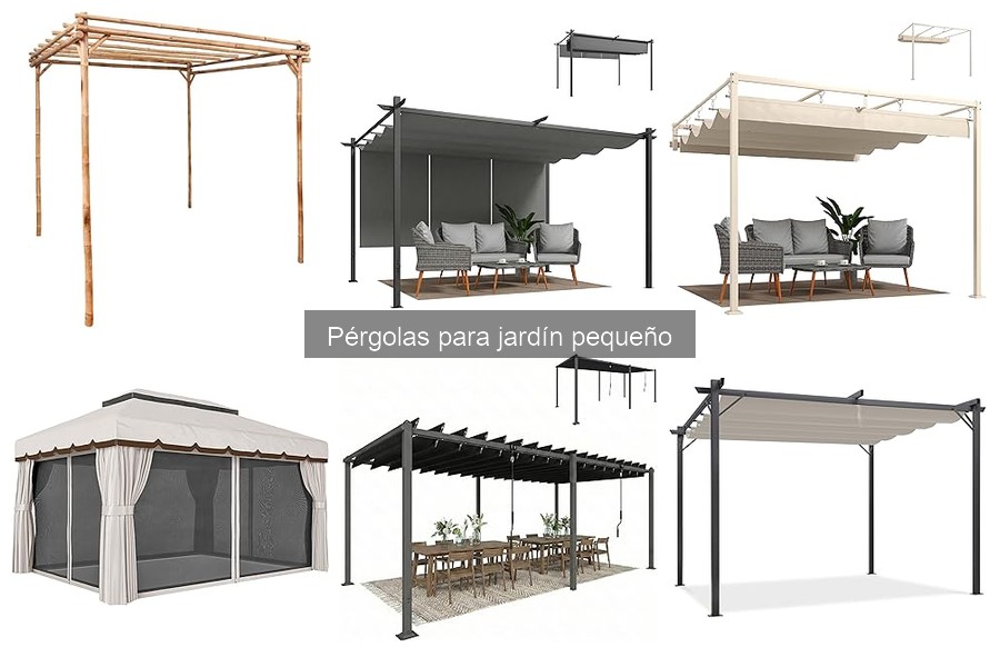 Alternativas a pérgolas para jardín pequeño: opciones ideales