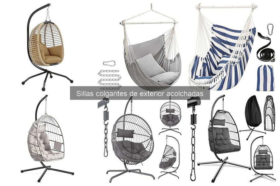 Alternativas a Sillas Colgantes Acolchadas para Exterior