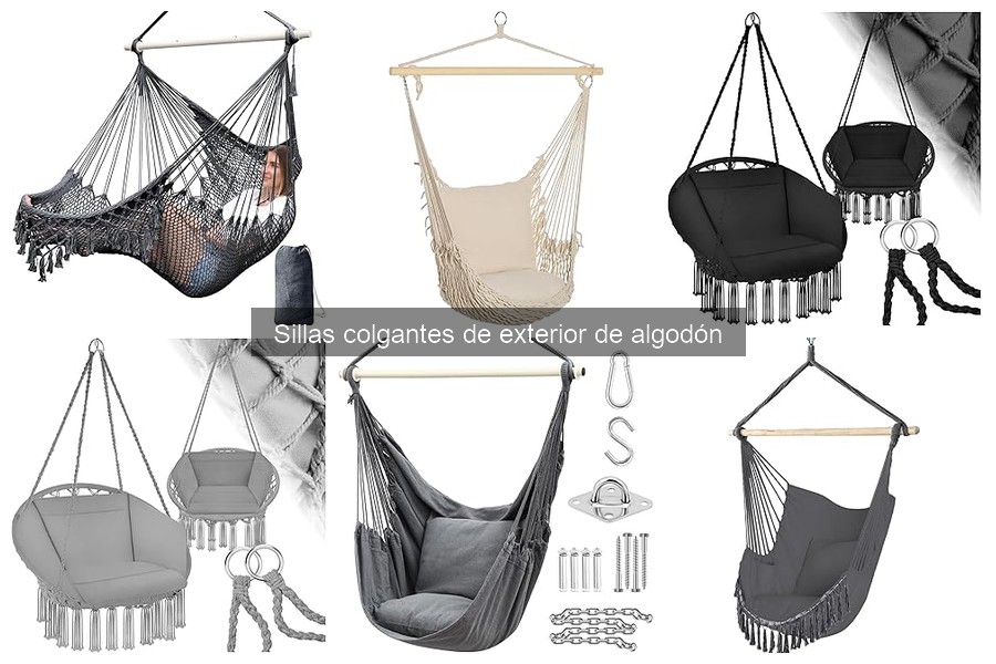 Alternativas a Sillas Colgantes de Algodón para Exterior