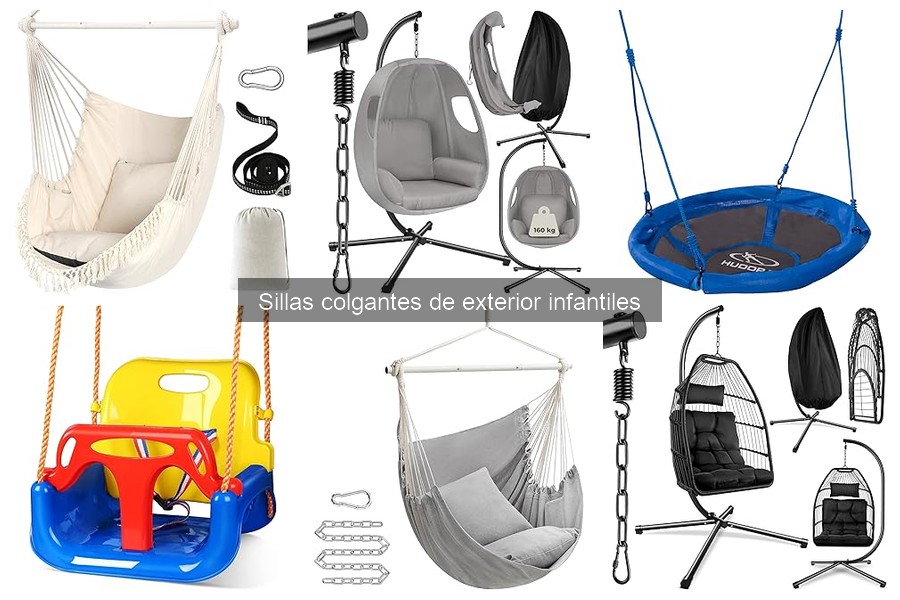 Alternativas a sillas colgantes de exterior para niños