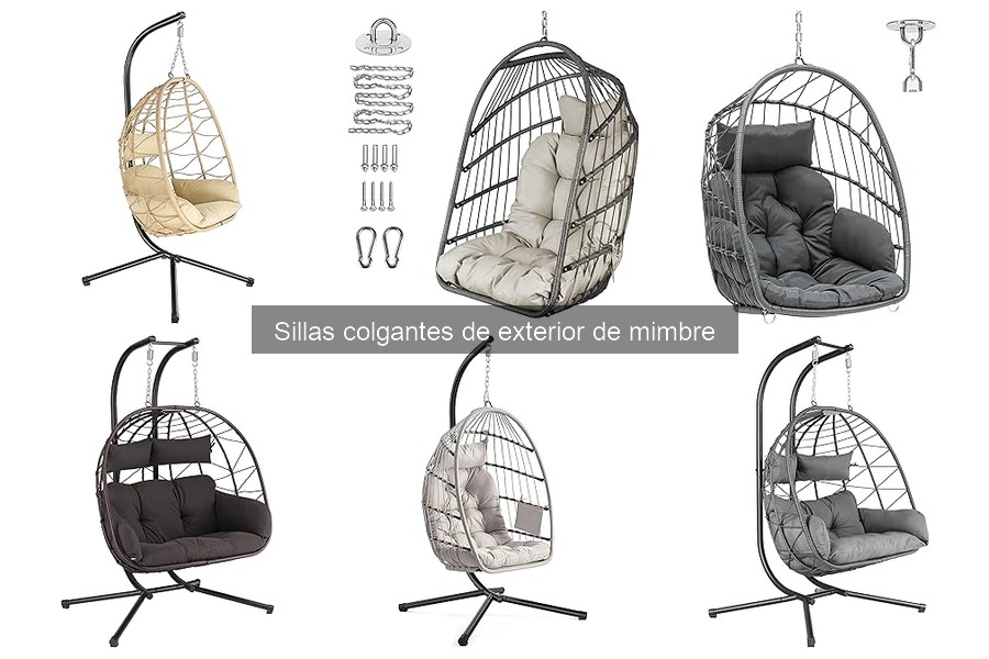 Alternativas a Sillas Colgantes de Mimbre en Exterior