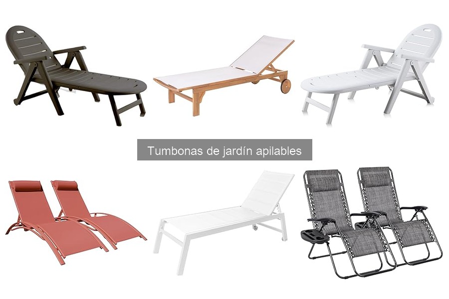 Alternativas a tumbonas apilables para espacios reducidos