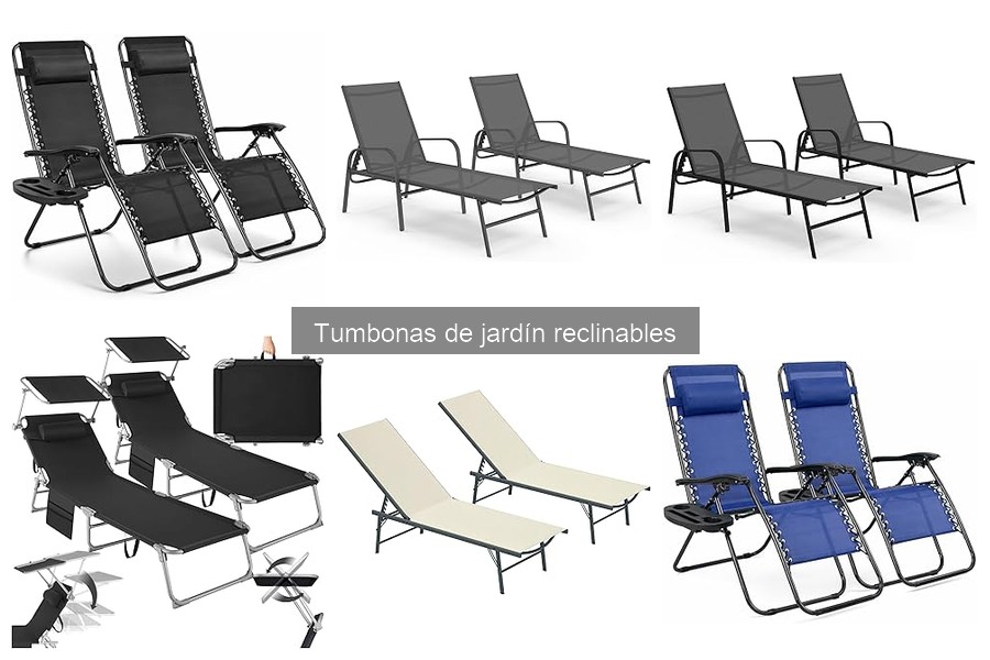 Alternativas a tumbonas reclinables para jardín