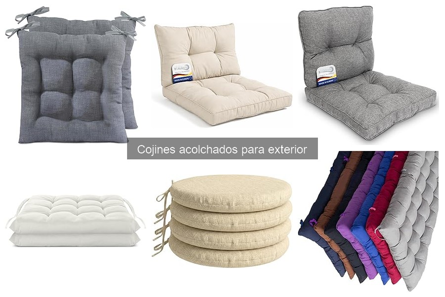 Alternativas cómodas a cojines acolchados para exterior